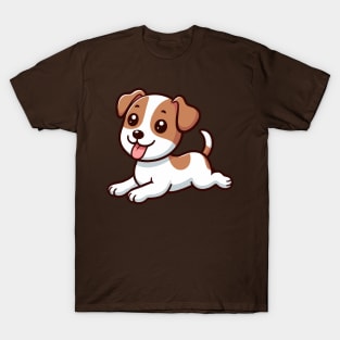 Jack Russell Terrier puppy lying down T-Shirt